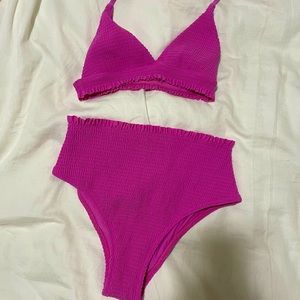 SHOW ME YOUR MUMU HIGH WAIST SCRUNCH BIKINI NEW
